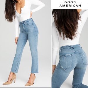 NEW NWT $139 Good American sz 14 32 Jeans
Good Straight Split Pockets